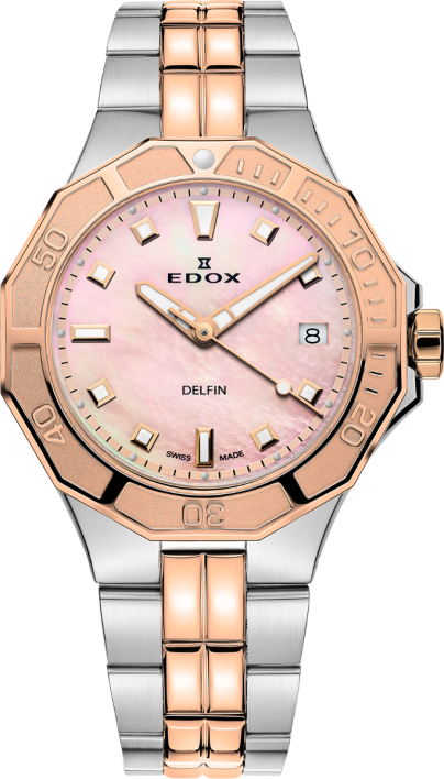 Edox Delfin Diver Date Lady 53020 357RM ROR