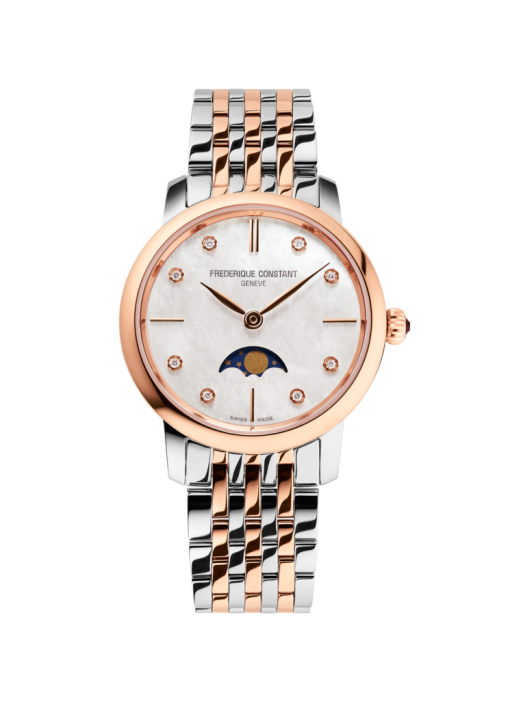 SLIMLINE LADIES MOONPHASE FC-206MPWD1S2B