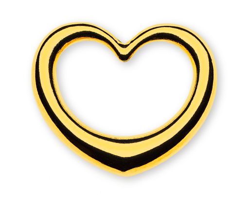 Anhänger 'swinging heart' Gelbgold 750 ca. 22 x20mm AHE1030