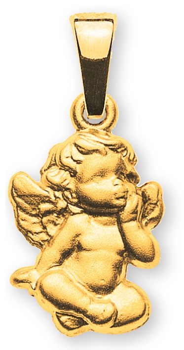 Engel Anhänger Gelbgold 750  gesandelt  AME1024