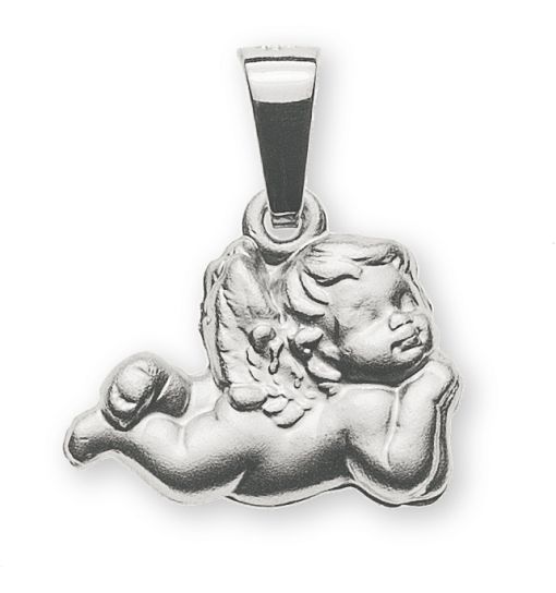 Engel Anhänger Weissgold 750  gesandelt  AME2025