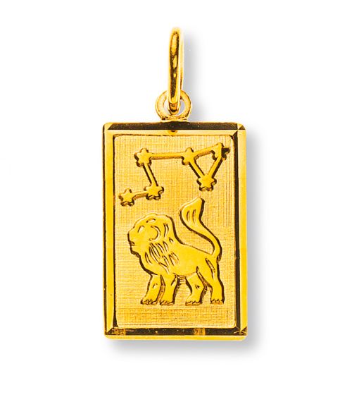 Anhänger Sternzeichen Löwe Gelbgold 750 H: 14mm / B: 9mm mit Sternbild AST1008