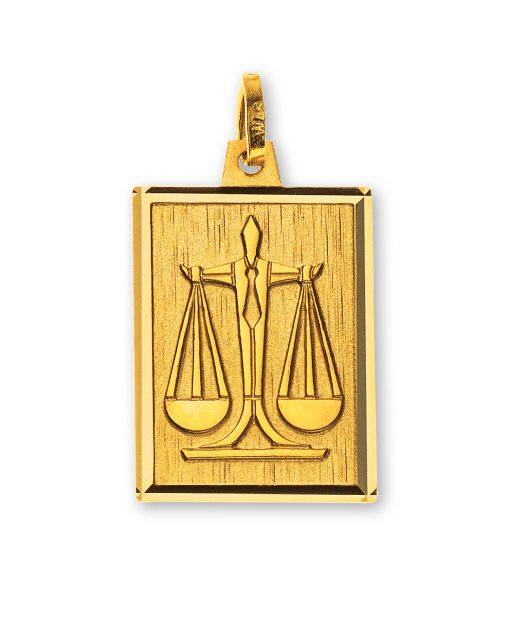 Anhänger Sternzeichen Waage Gelbgold 750 H: 19mm / B: 14mm AST1022