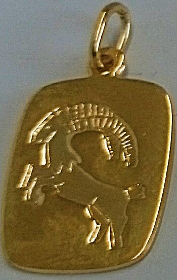 Anhänger Sternzeichen Steinbock Gelbgold 750 H: 16mm B: 12mm AST1037