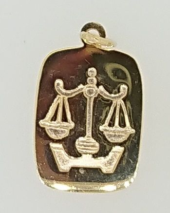 Anhänger Sternzeichen Waage Gelbgold 750 H: 16mm B: 12mm AST1046