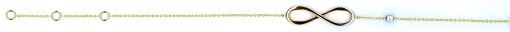 Bracelet Infinity Gelbgold 750 mit1 Brillant H SI 0.03ct. zargengefasst  BBR112319