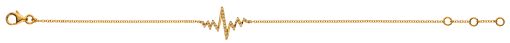 Armband "Heartbeat" Gelbgold 750, 19cm mit 28 Brillanten H SI 0.08ct.  BBR117019