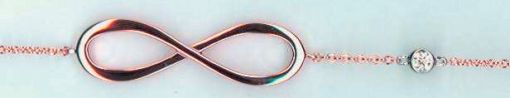 Bracelet Infinity Rotgold 750 mit1 Brillant H SI 0.03ct. zargengefasst  BBR312319