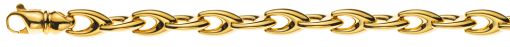 Bracelet Gelbgold 750, 19cm, V-Form, 6mm  BGO100219