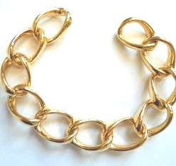 Bracelet Panzer offen Gelbgold 750 Handarbeit 22cm 18,5mm  BPA104022