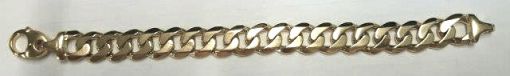 Panzer Bracelet geschliffen Weissgold 750 ca. 14,0 mm 22cm  BPA202622