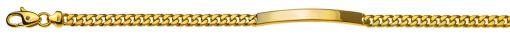Panzer ID-Armband geschliffen Gelbgold 375 ca. 4,5mm 19cm  BPA804619