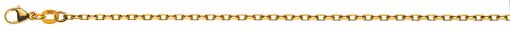 Anker 4-fach geschliffen Gelbgold 750 ca. 2.1mm 40cm  CAN101340