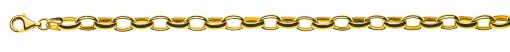 Anker oval Gelbgold 750 halbmassiv ca. 6.0x8.5mm 19cm  BAN102019