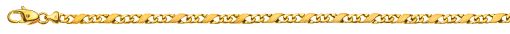 Carrera Armband satiniert/poliert Gelbgold 750 ca. 4,0mm 19cm  BCA100519