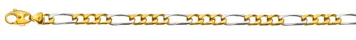 Figaro Bicolor (Gelb-/Weissgold)  750 ca.6,0mm 22cm  BFI400822