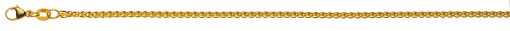 Zopf Gelbgold 750 ca. 2.15mm 40cm  CZO100340