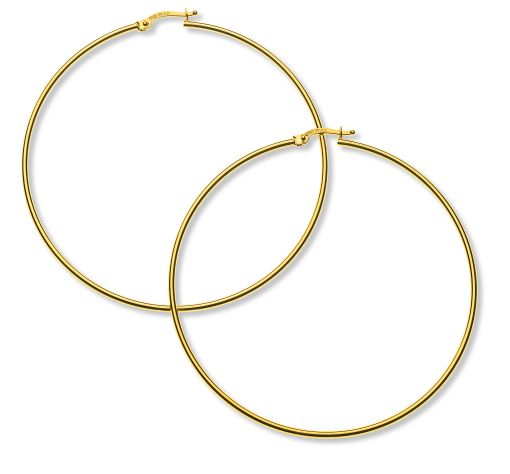 Kreolen Gelbgold 750 Runddraht D: 60mm B: 1.5mm OGO1090