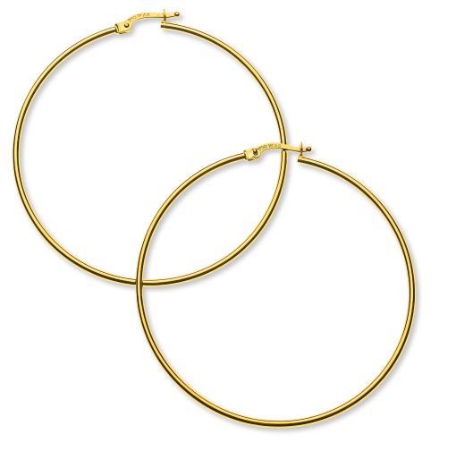 Kreolen Gelbgold 750 Runddraht D: 50mm B: 1.5mm OGO1091