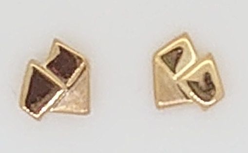 Ohrringe Gelbgold 750, teilgesandelt  OGO1119