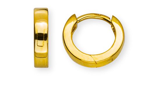 Kreolen Gelbgold 750 U-Profil  mit Scharnier D: 10.4mm B: 2.4mm OGO1154