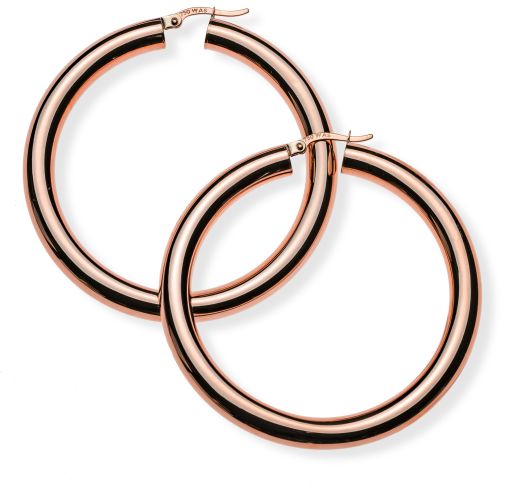 Kreolen Rotgold 750 Runddraht D: 50mm B: 5mm OGO3146