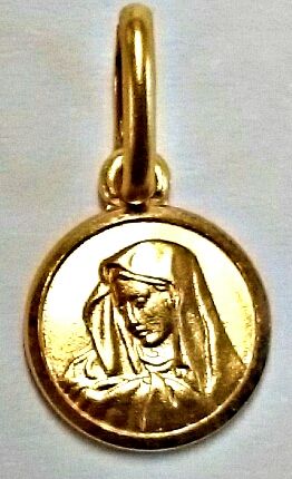 Medaille Dolorosa Gelbgold 750 8 mm  AME104008