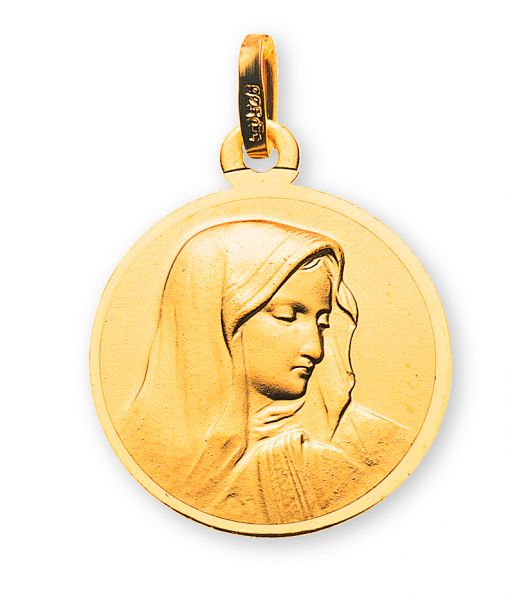 Medaille Dolorosa Gelbgold 750 16mm  AME104016