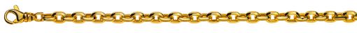 Bracelet Anker oval Gelbgold 750, 6.0mm, 19cm, messerschliff  BAN103619
