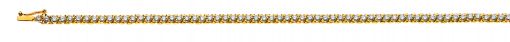 Bracelet Gelbgold 750 mit 80 Brillanten  H SI 2.40ct. 19cm  BBR101819