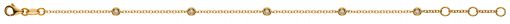 Bracelet Gelbgold 750 mit 5 Brillanten H SI 0.14ct. 19cm  BBR110819