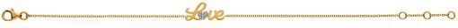 Armband "Love" Gelbgold 750, 19cm mit 9 Brillanten H SI 0.03ct.  BBR116919