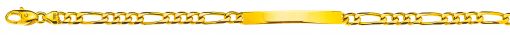 Figaro ID-Bracelet Gelbgold 375 ca.4,0mm 19cm  BFI801119