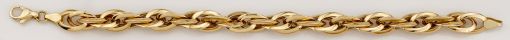 Bracelet Gelbgold 750, 19cm, 8.7mm, Doppelanker gedreht  BGO105419