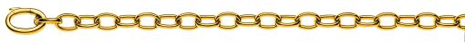 Bracelet Anker oval Gelbgold 750 Handarbeit 20cm ca. 6.0mm BAN102220