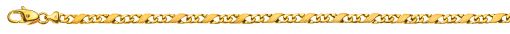 Carrera Armband satiniert/poliert Gelbgold 750 ca. 4,0mm 22cm  BCA100522