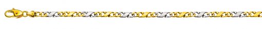 Carrera Armband poliert Bicolor (Gelb-/Weissgold) 750 ca. 4.0mm 22cm  BCA400222