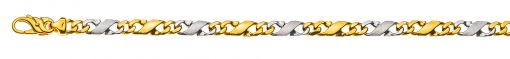 Carrera Armband poliert/satiniert Bicolor (Gelb-/Weissgold) 750 ca. 5,0mm 19cm BCA400619