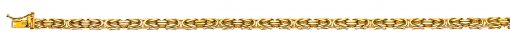Bracelet Königskette klassisch Gelbgold 750 ca. 3.5mm 19cm  BKO100319